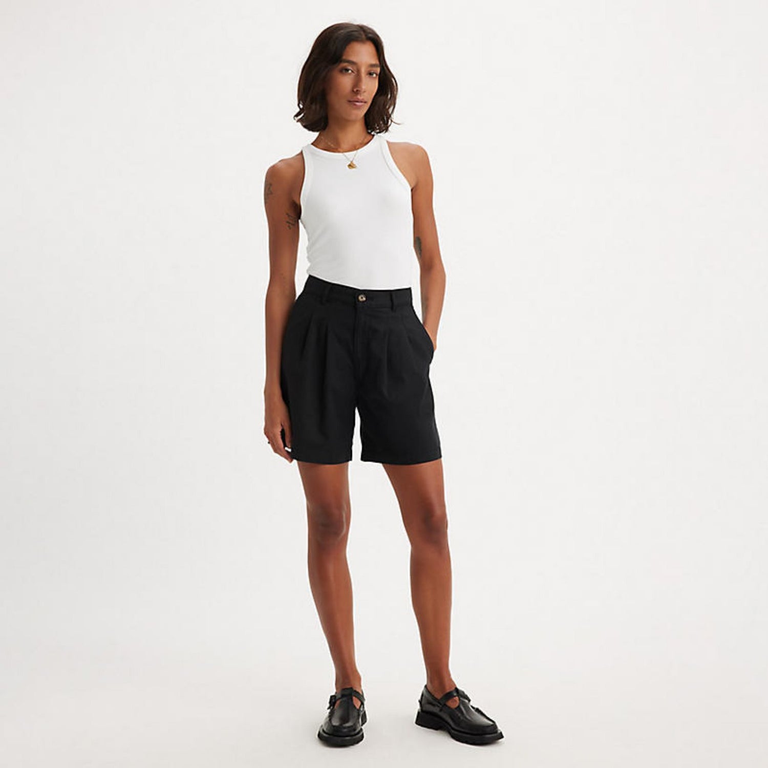 A7538  PLEATED TROUSER SHORT 2024 Donna LEVI'S