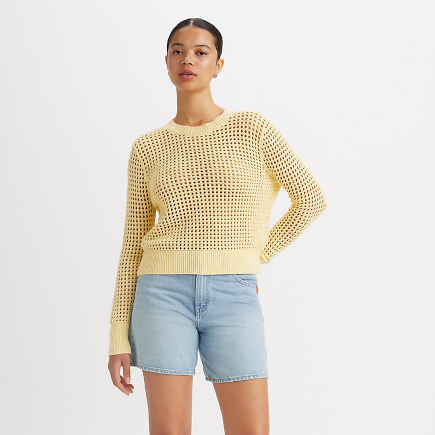 A8889 UPERBLOOM CROCHET LS 2024 Donna LEVI'S MAGLIA