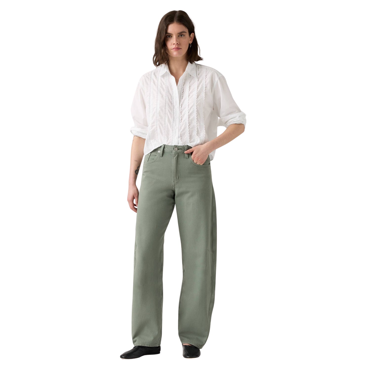 Jeans Baggy Dad Barrel Lightweight Donna - 0039A