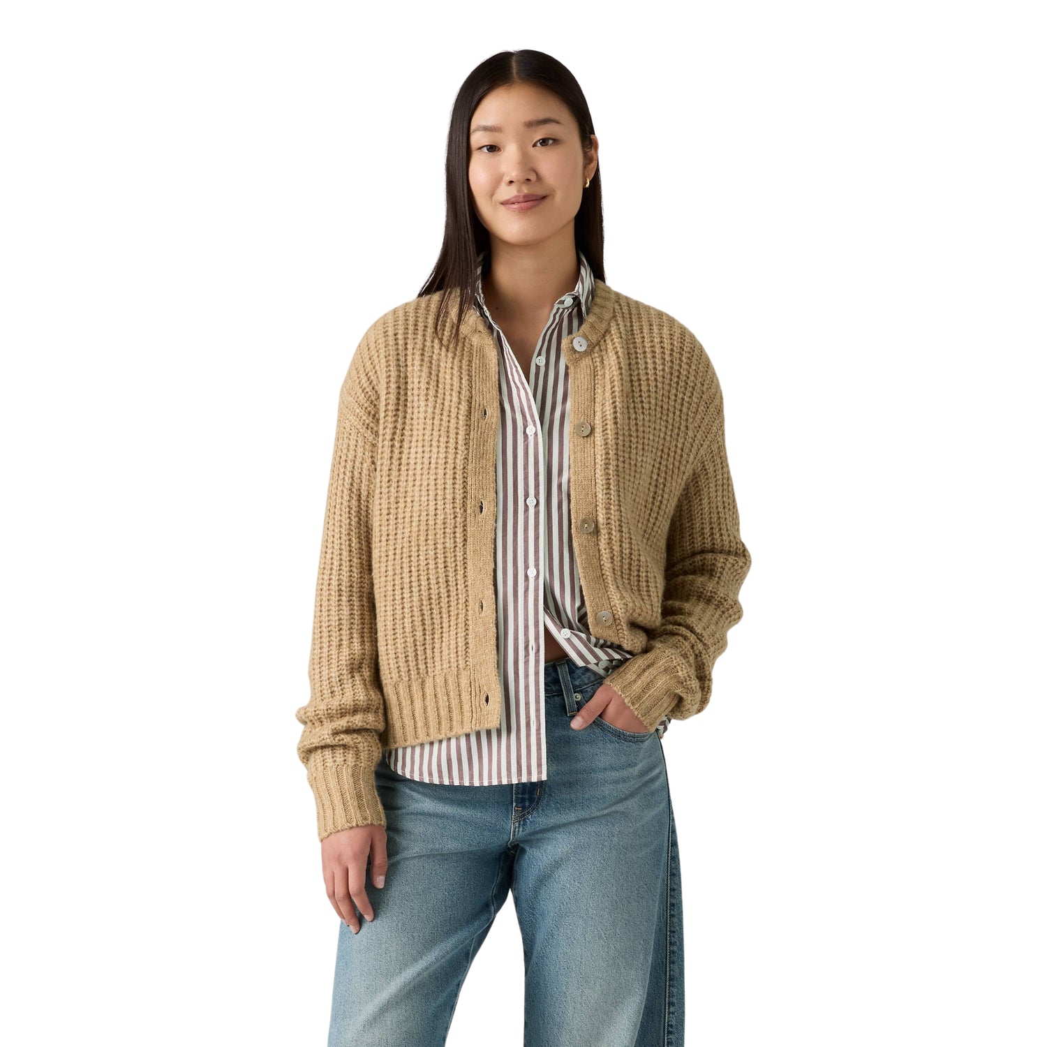 Cardigan Luna Shell Button Donna - 0038F