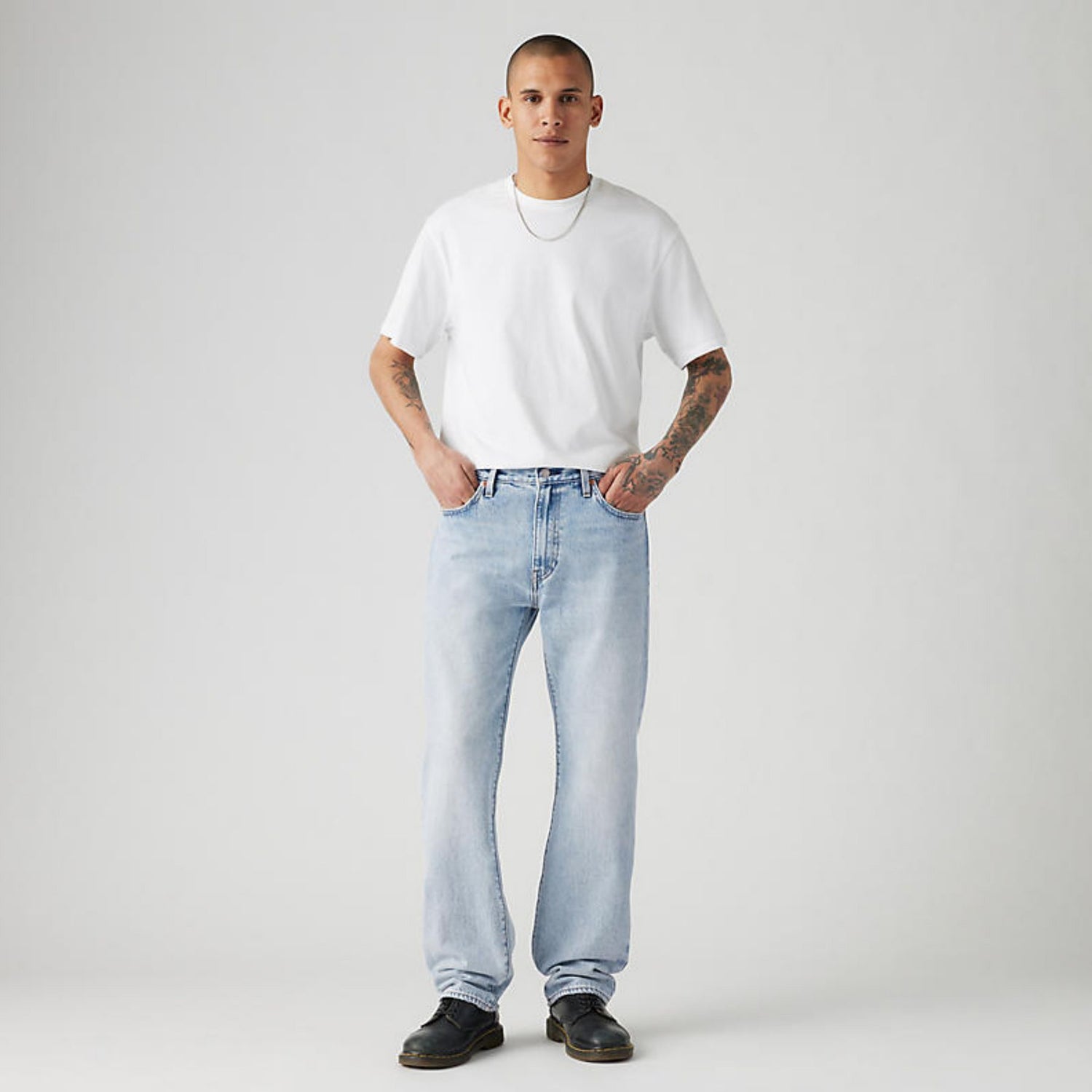 000LO  555 RELAXED STRAIGHT BABY 2024 Uomo LEVI'S JEANS