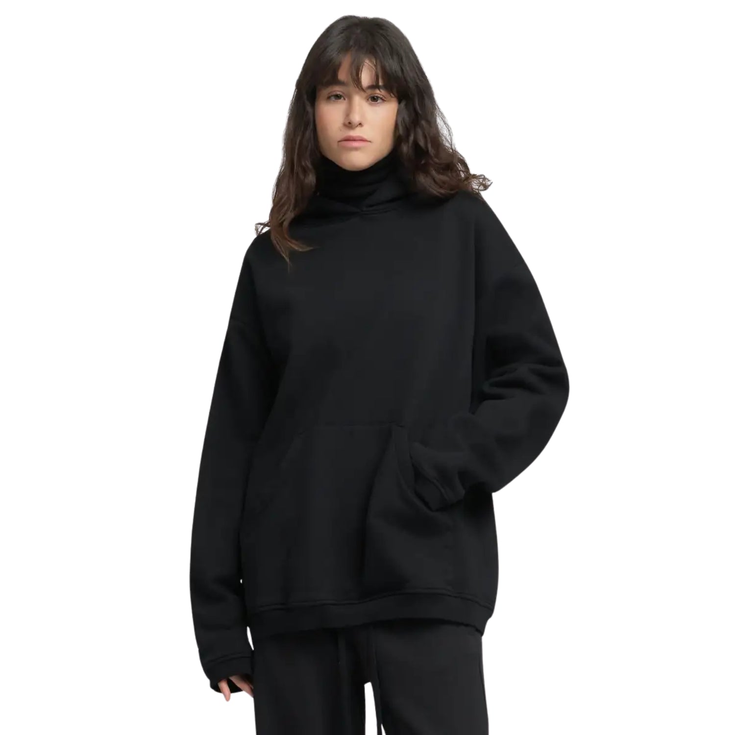 Felpa con Cappuccio e Ricamo Donna - W3506A 23942