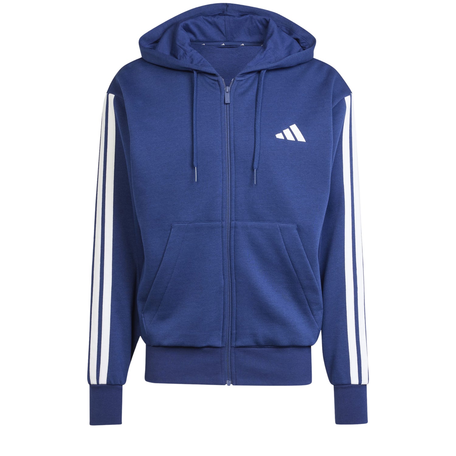 Felpa Essentials 3-Stripes Fleece Hoodie Uomo - JD1868