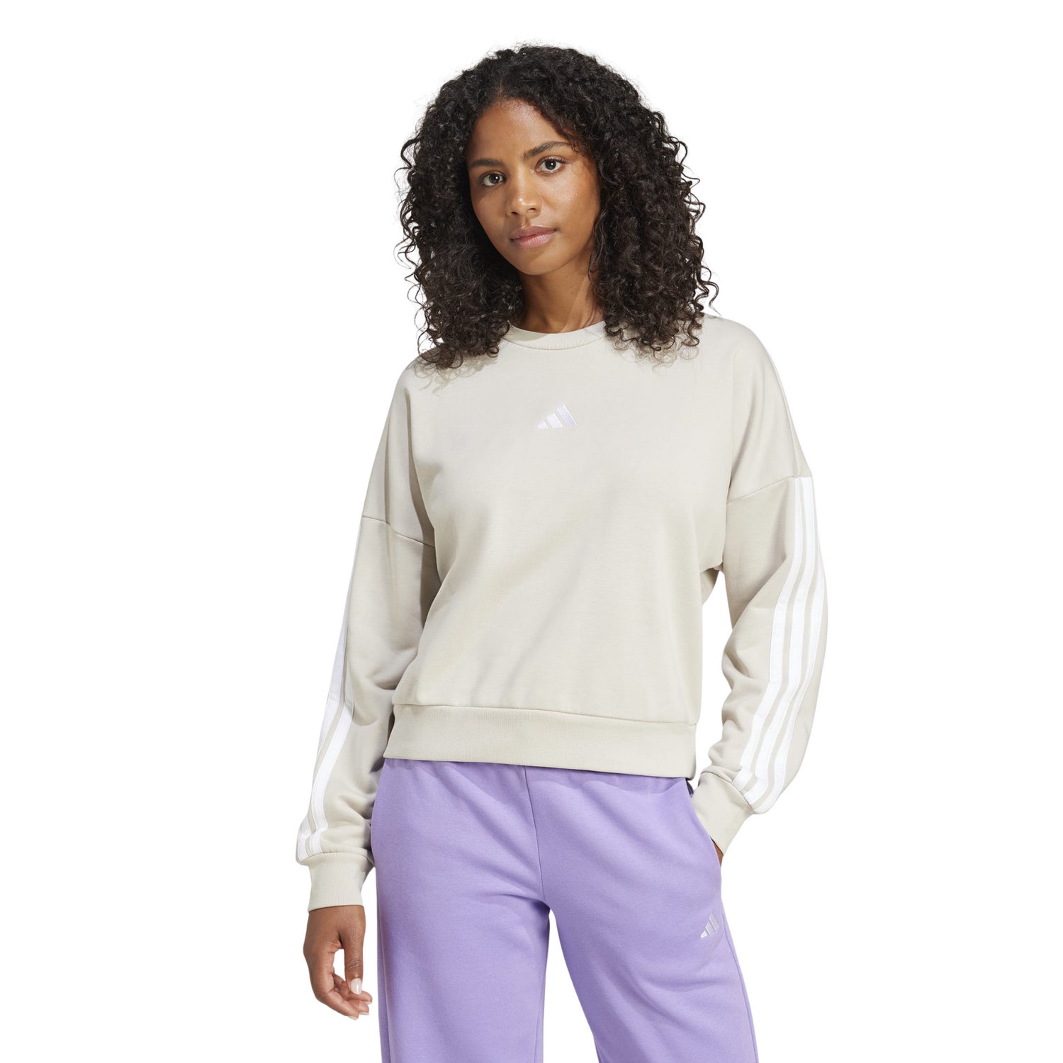 Felpa Essentials 3-Stripes Donna - JE0014