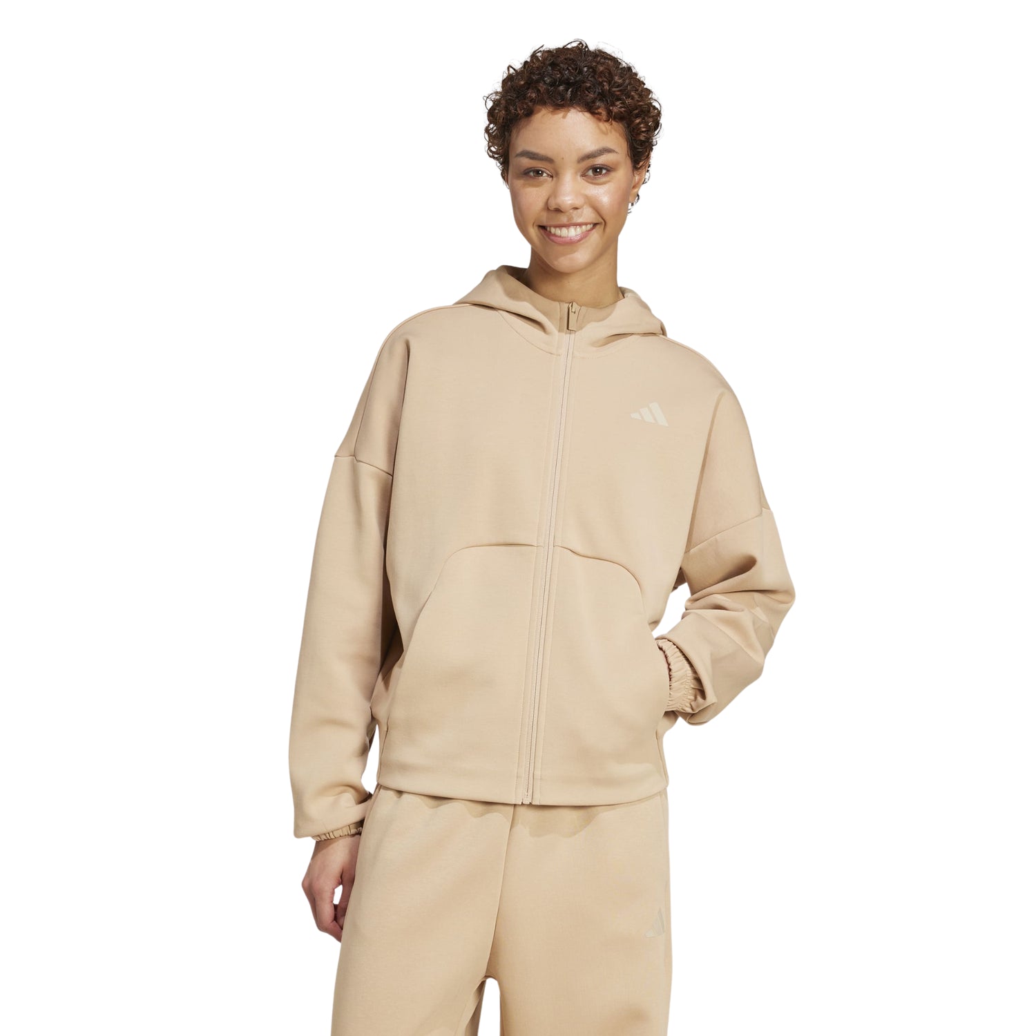 Felpa Future Icons Small Logo Full Zip Donna - JX0440