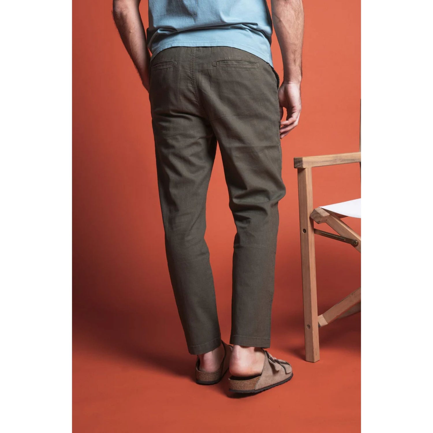 CHL1951-IM24SSPM CHINO LONG LOOSE Uomo IMPURE PANTALONE LINO