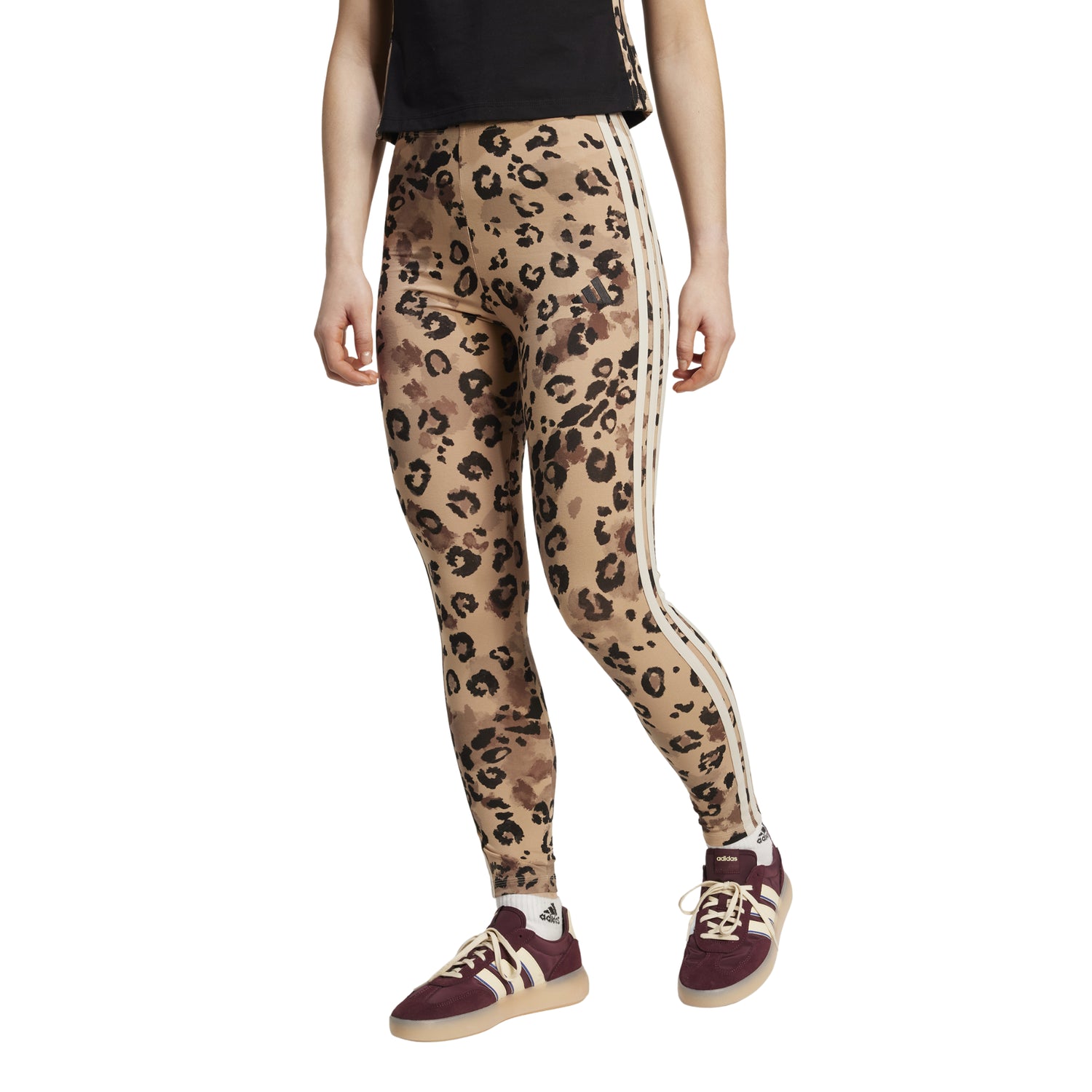 Leggings Animal Print 3-Stripes Donna - JM1865