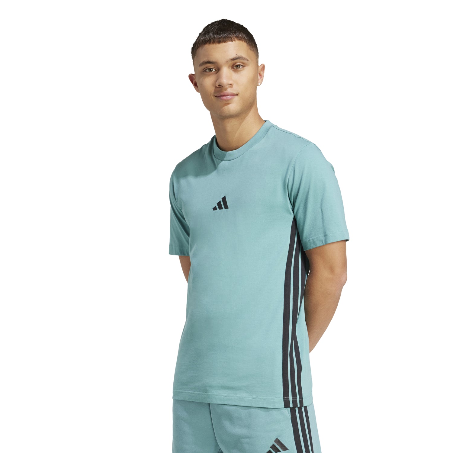 T-shirt Essentials 3-Stripes Single Jersey Uomo - JX0732