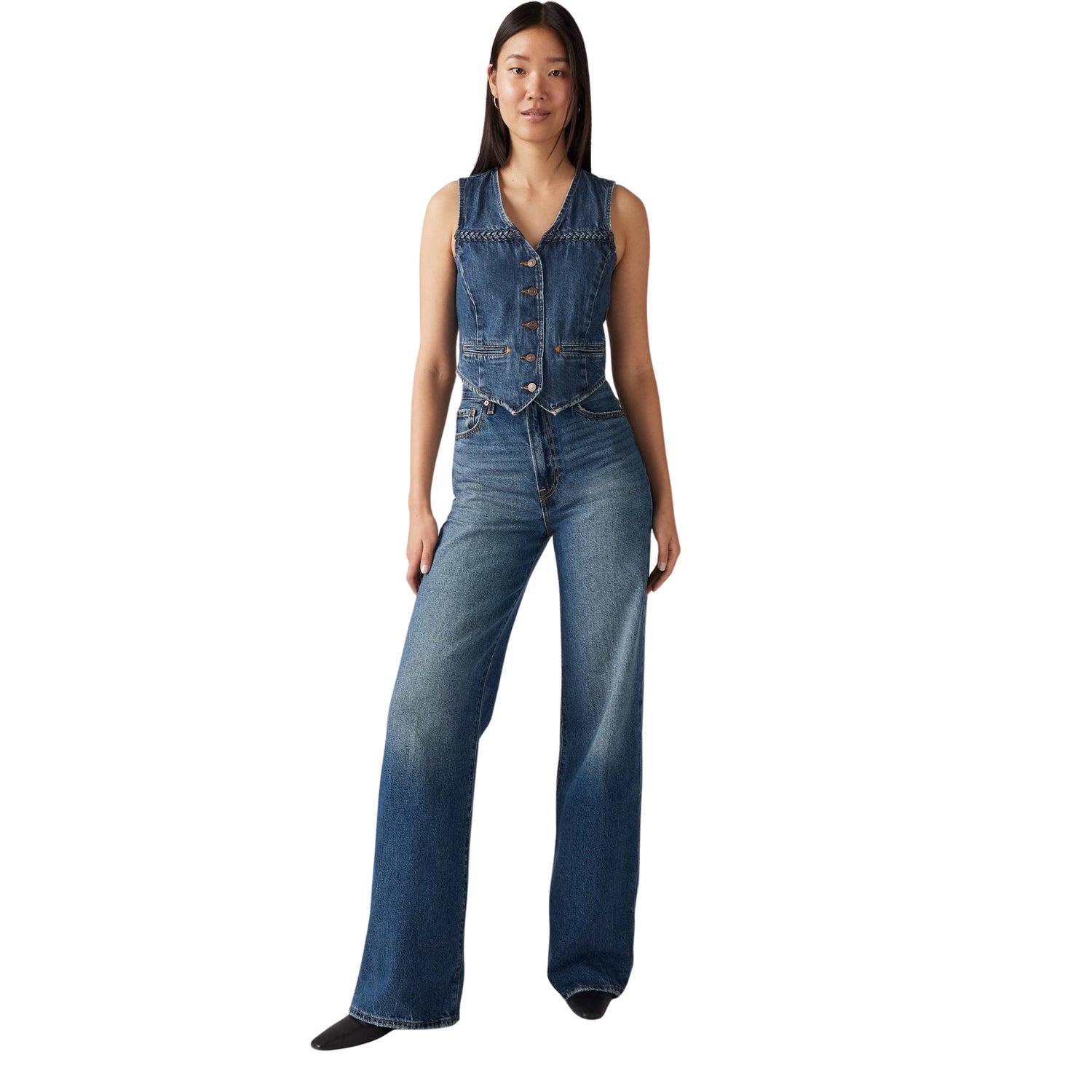 Jeans Ribcage Wide Leg Donna - A6081