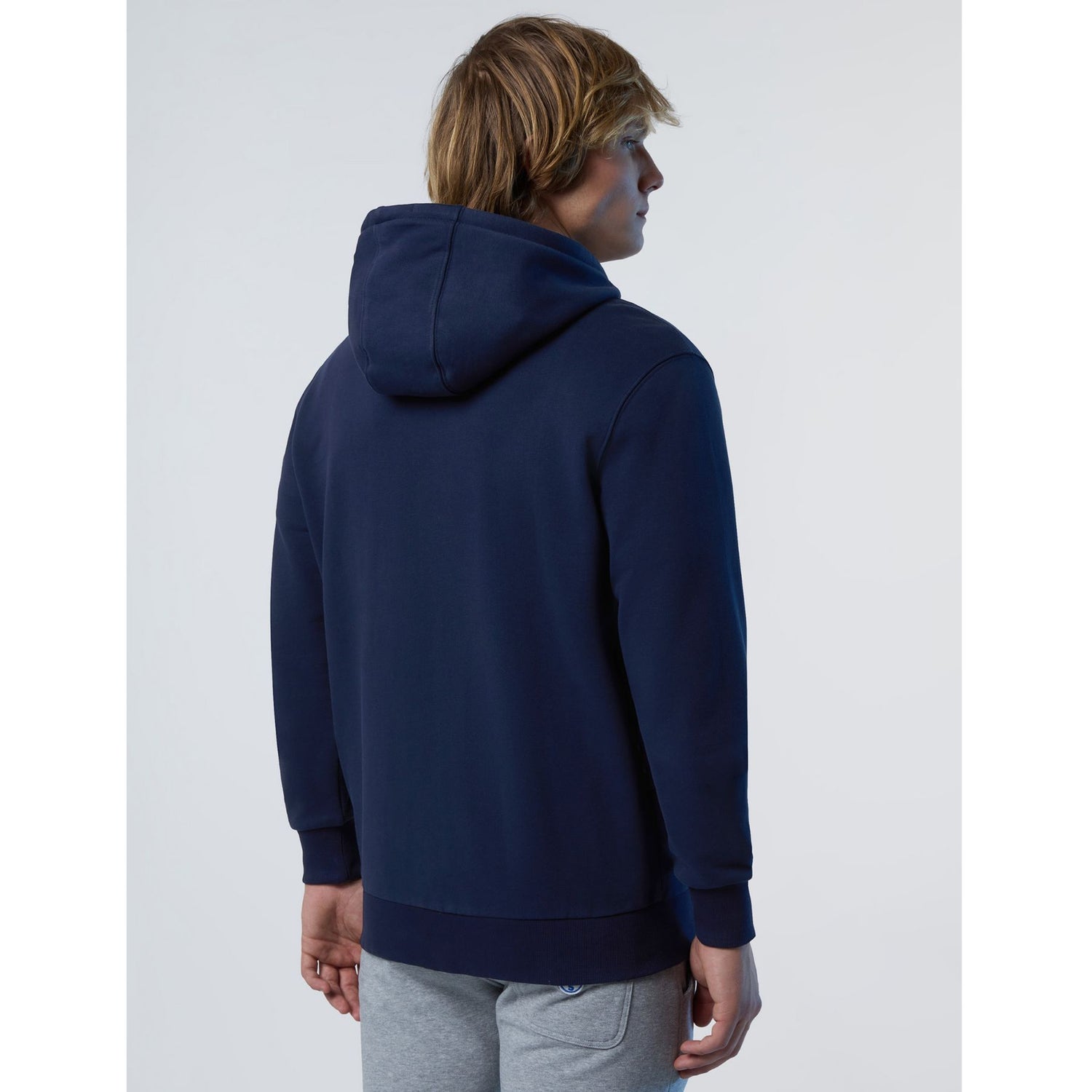 691224 BASIC HOODED FULL ZIP SWEATHIRT Uomo NORTH SAILS FELPA