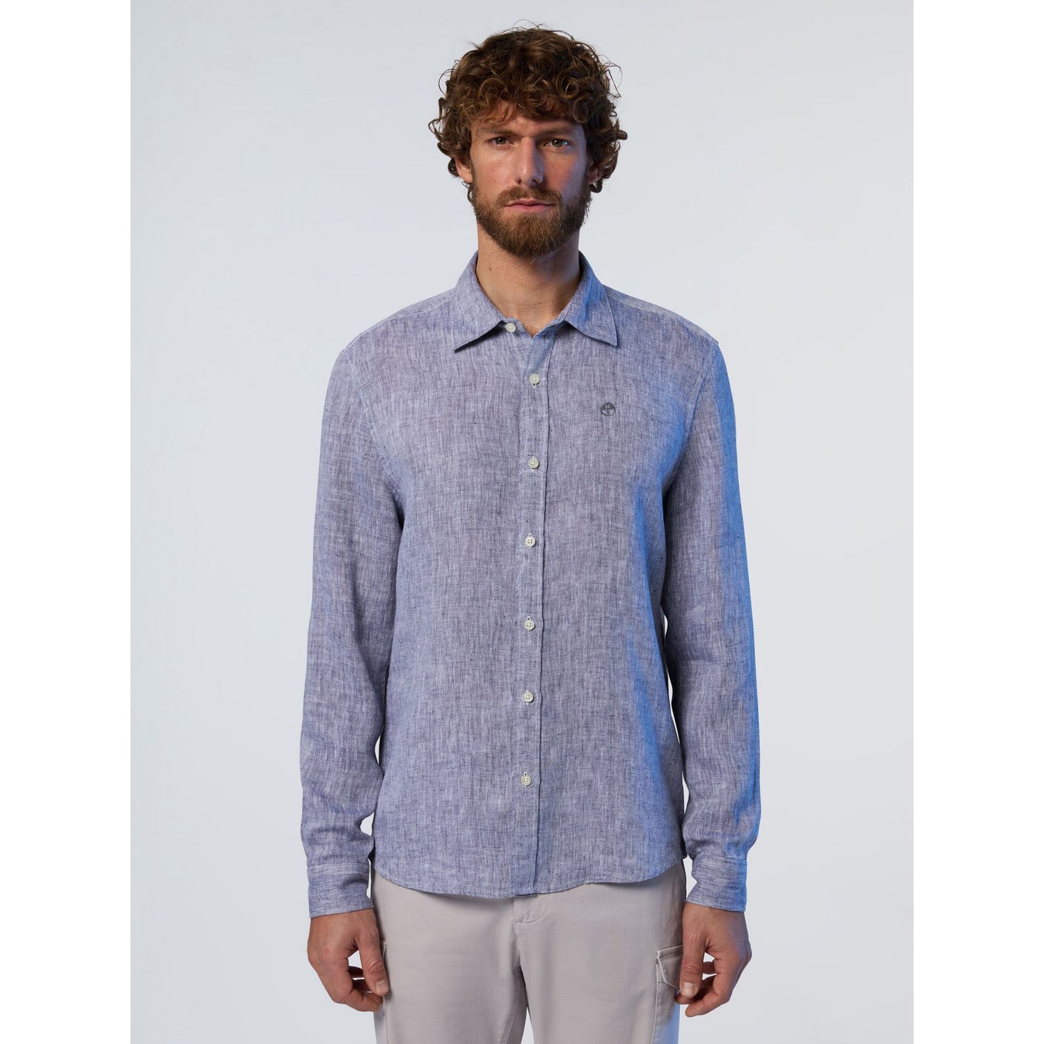 664300 SHIRT LONG SLEEVE APREAD COLLAR Uomo NORTH SAILS