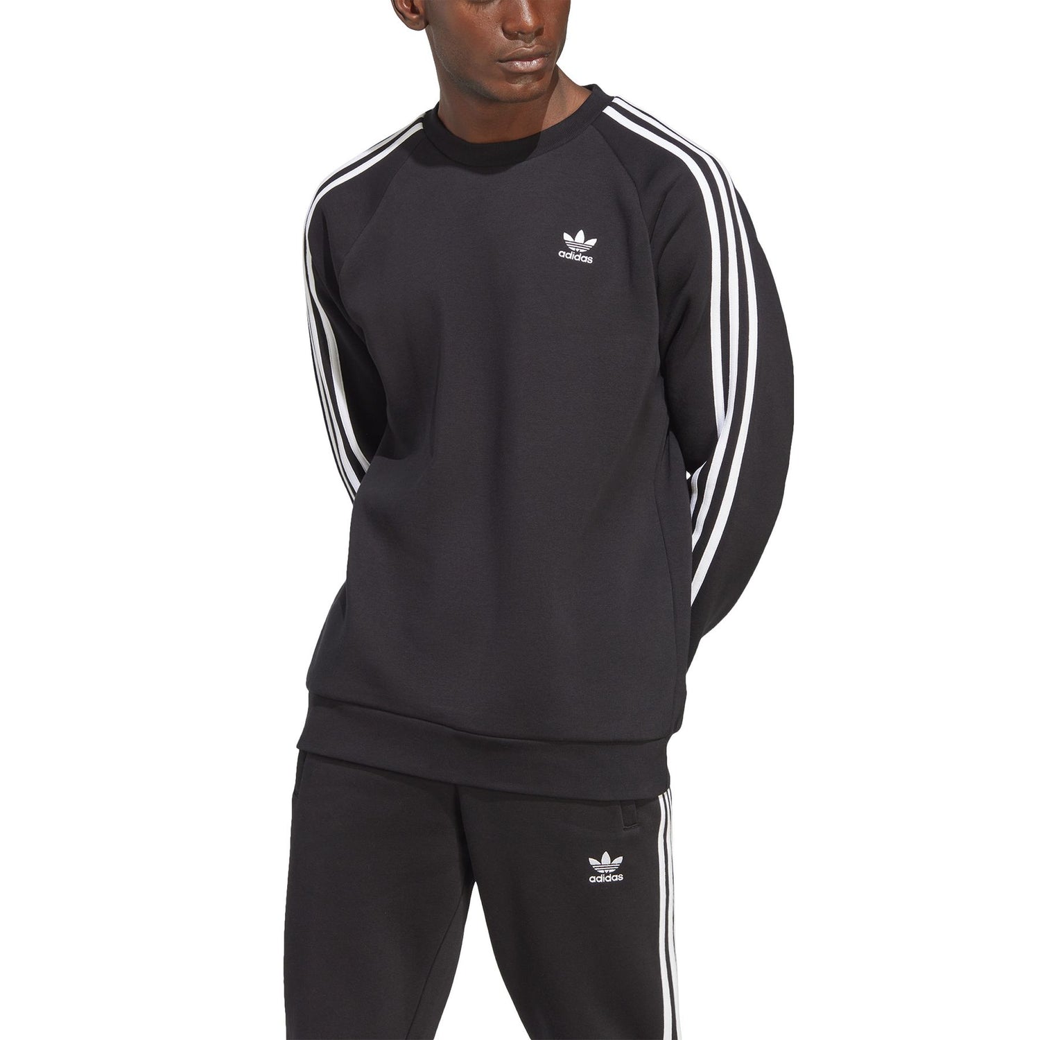 IA4861 3-STRIPES CREW Uomo Adidas FELPA